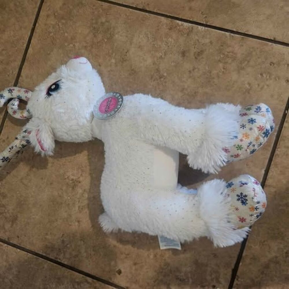 Build A Bear 2009 White Santa Magic Glisten Reindeer